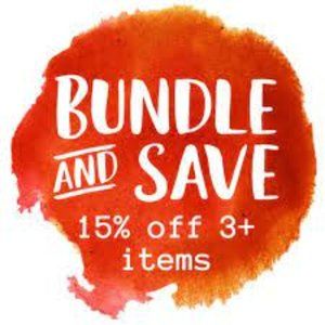 15% off 3+ items